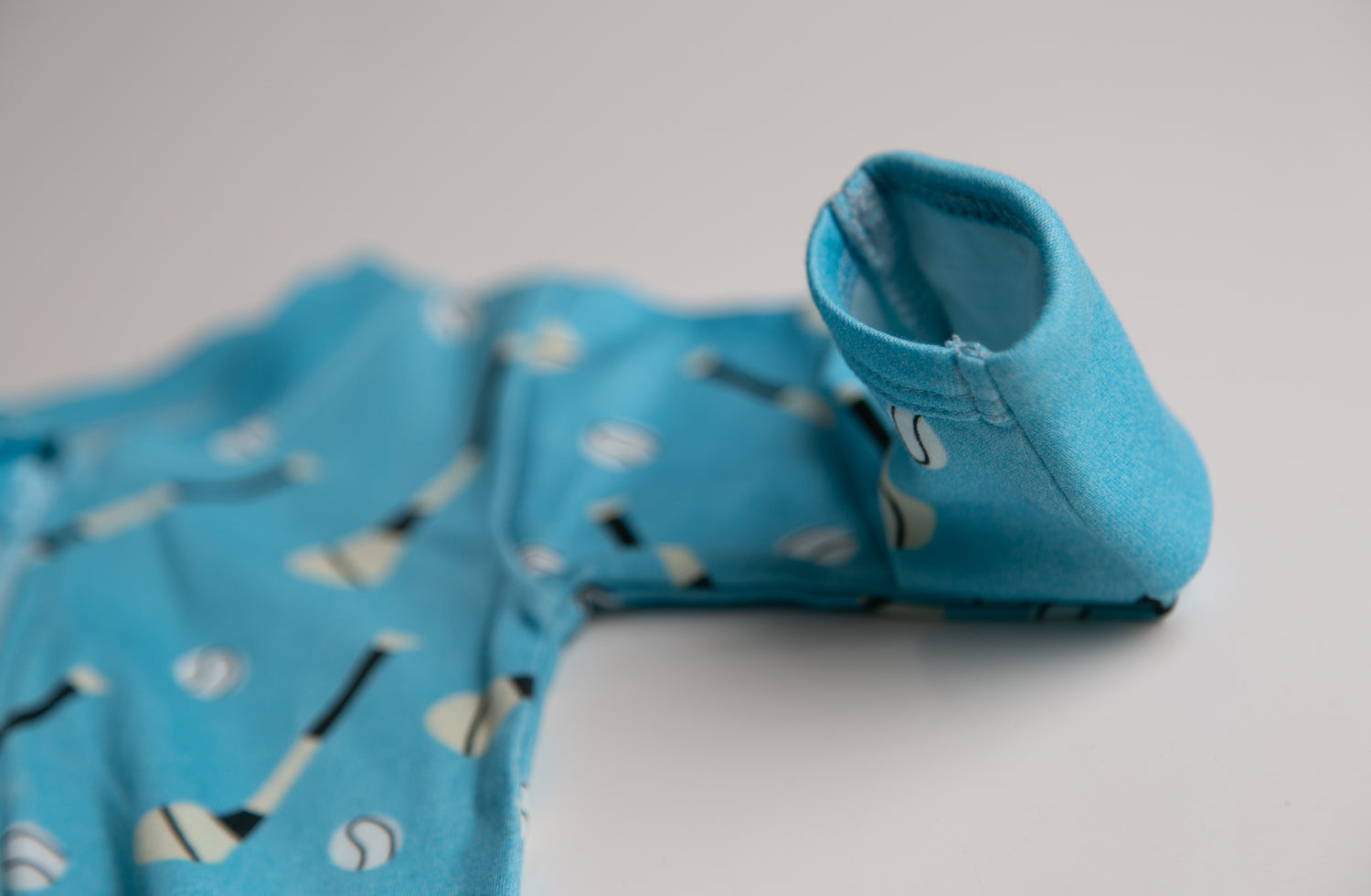 Blue GAA organic cotton ZippyBoo suit