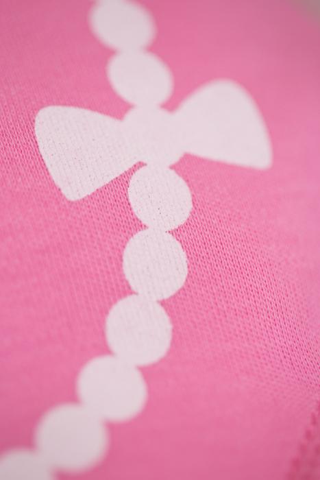 Pink fancy little lady organic cotton DribbleBoo bandana bib