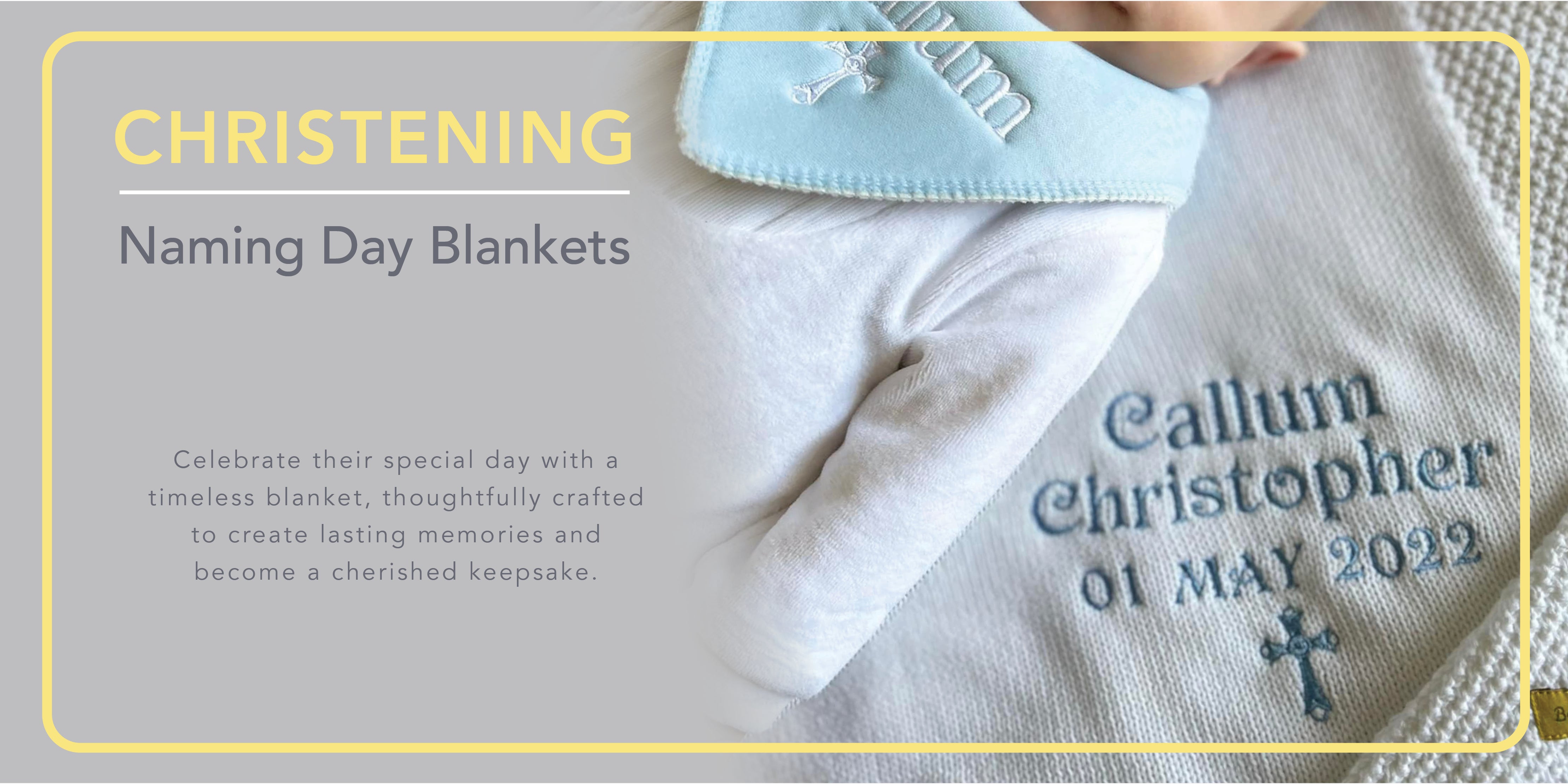 Christening / Naming Day Blankets