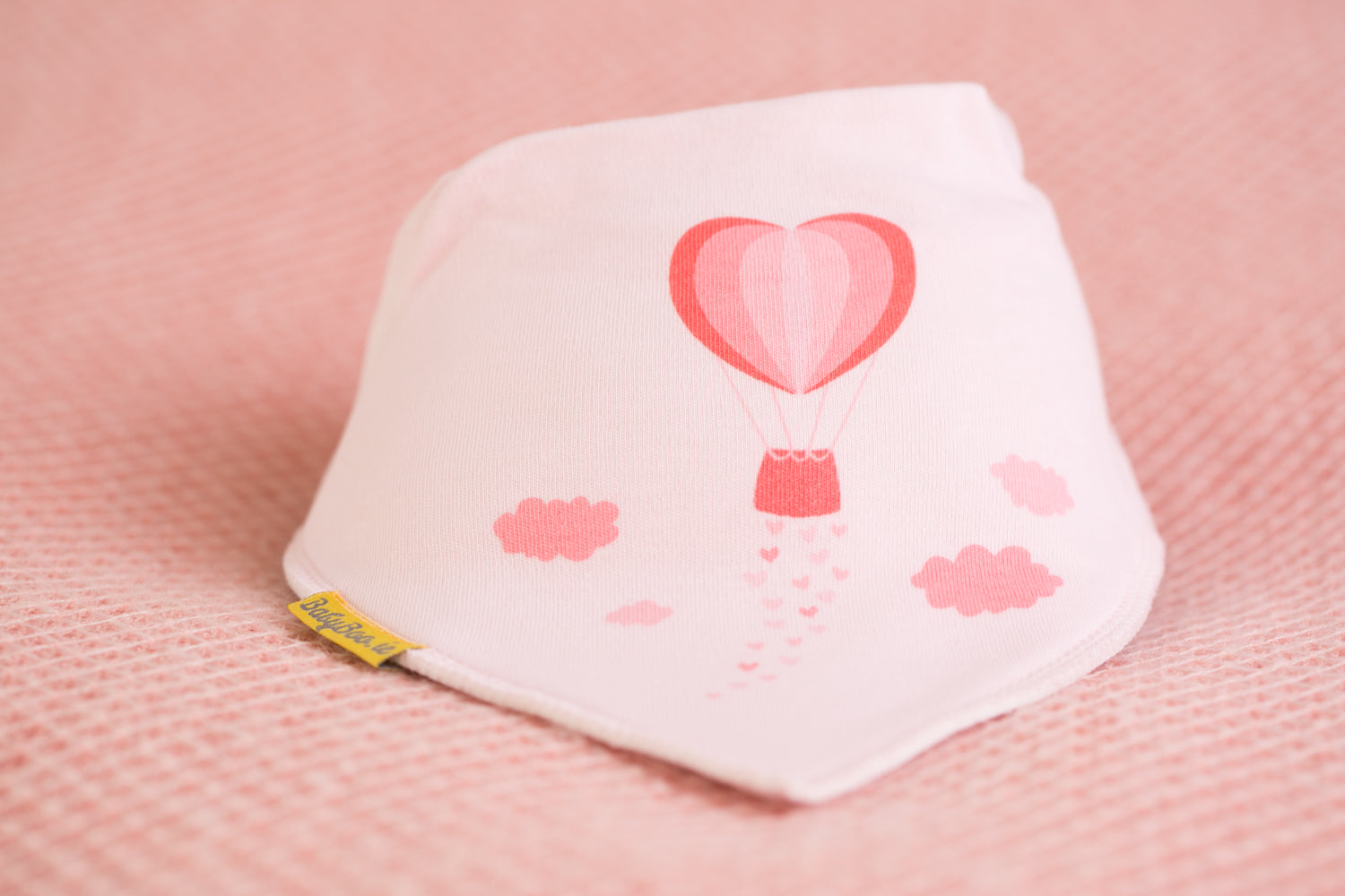 Love is in the air organic cotton DribbleBoo bandana bib