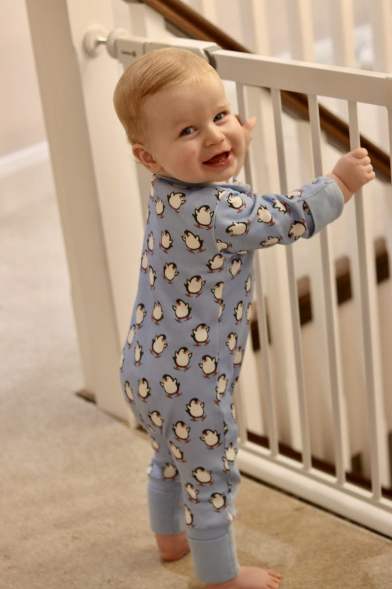 Penguins organic cotton ZippyBoo suit