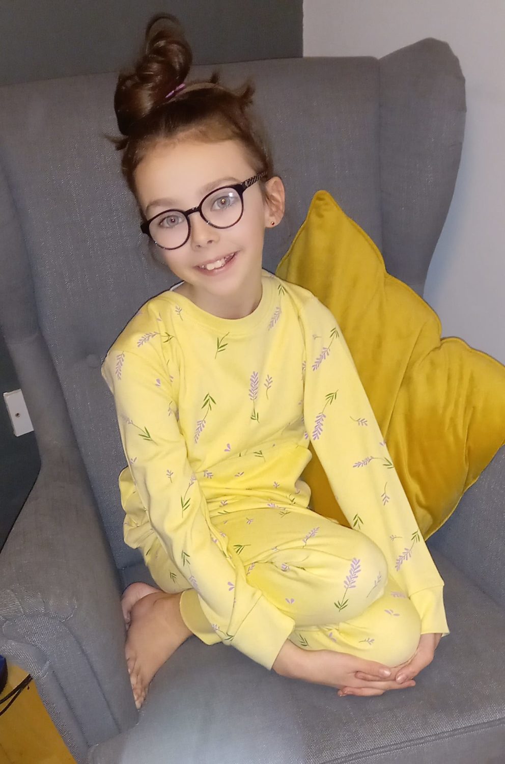Lavender organic cotton loungewear set