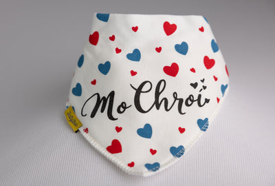 Cream Mo Chroí Organic Cotton DribbleBoo Bandana bib