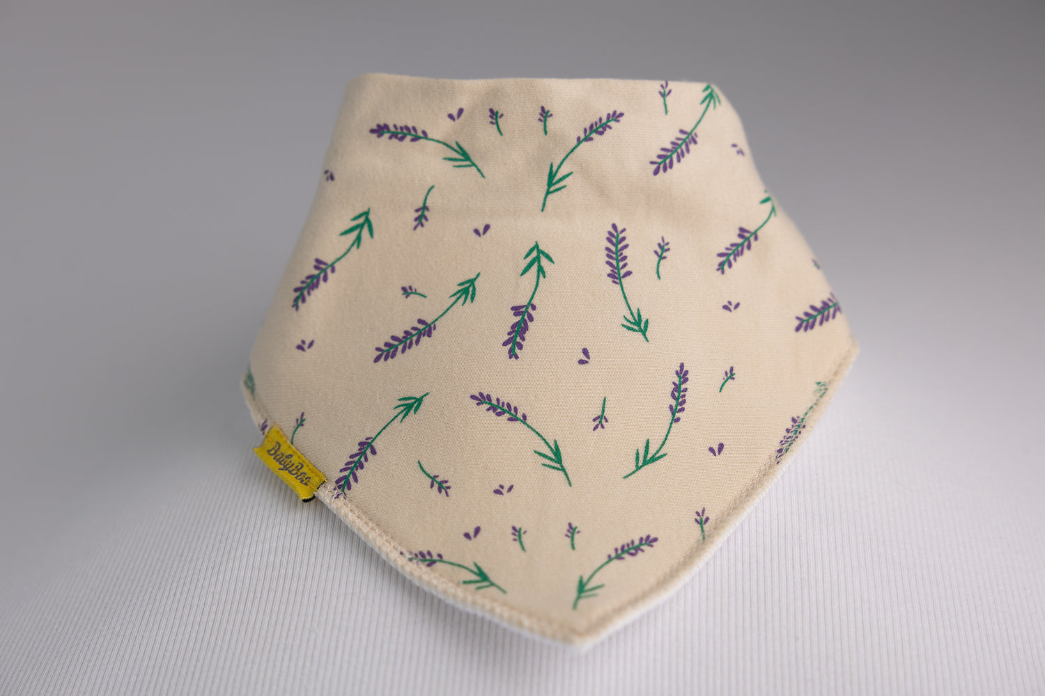 Lavender organic cotton DribbleBoo bandana bib