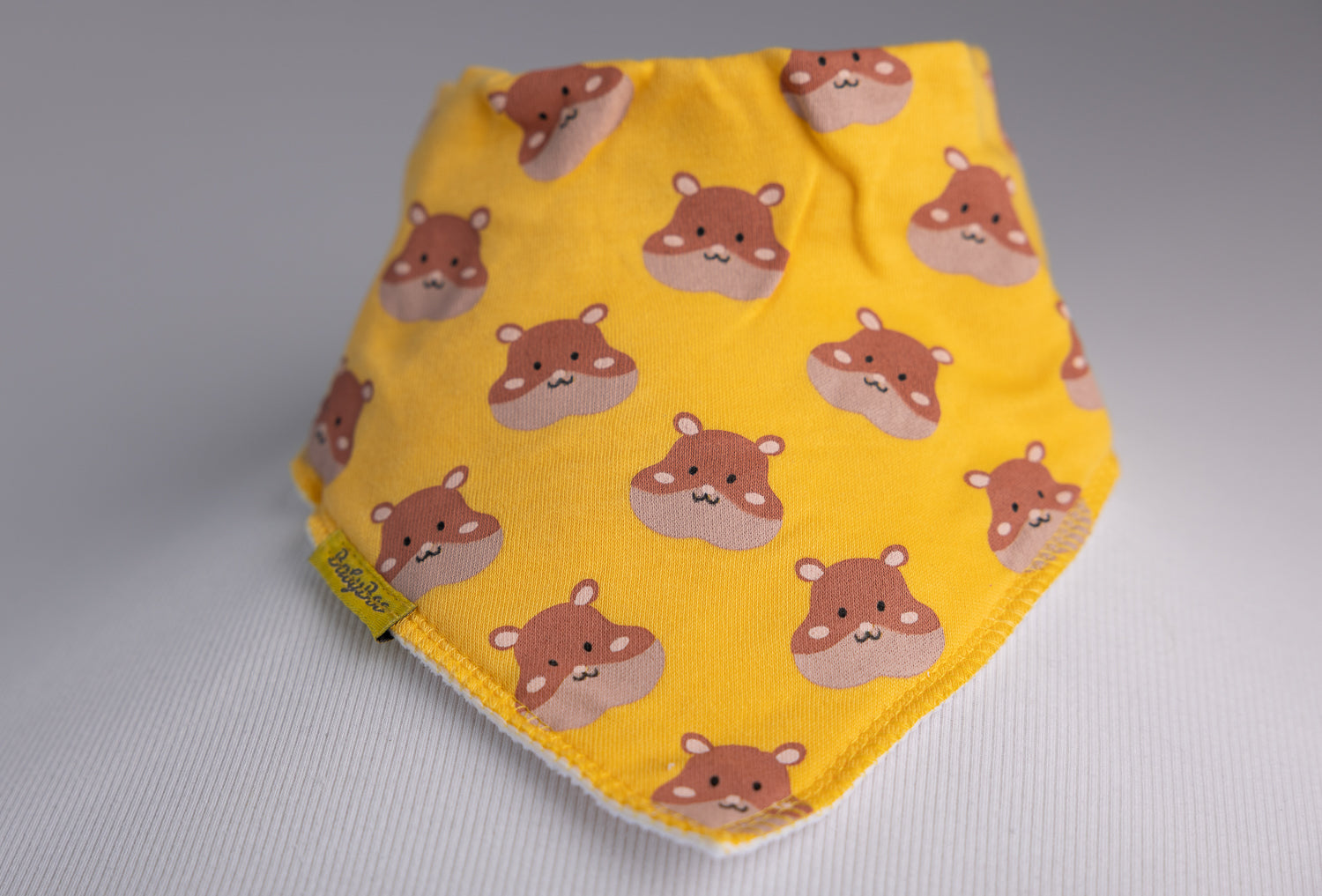 Yellow Hammy Organic Cotton DribbleBoo Bandana bib
