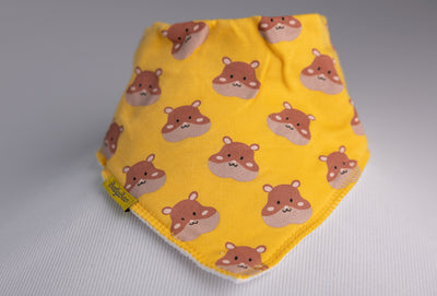 Yellow Hammy Organic Cotton DribbleBoo Bandana bib