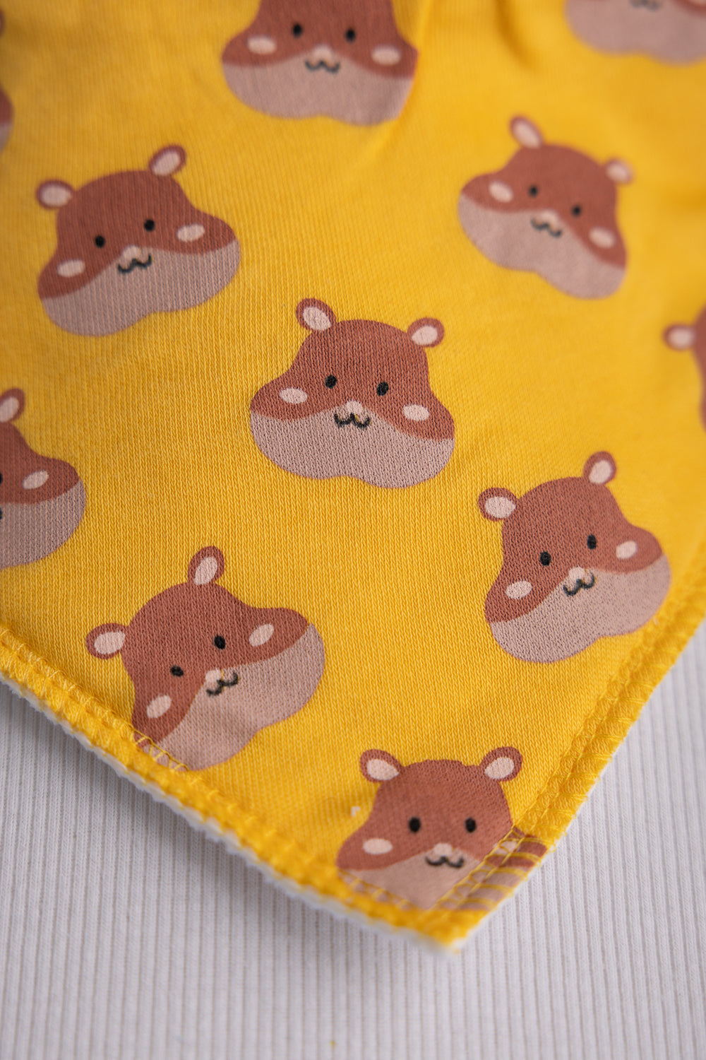 Yellow Hammy Organic Cotton DribbleBoo Bandana bib