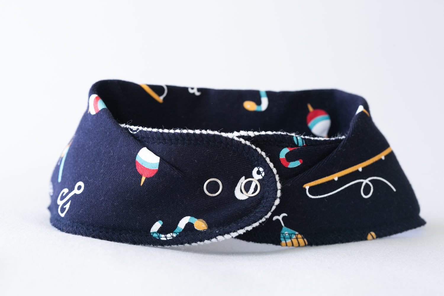Let's go fishing organic cotton DribbleBoo bandana bib