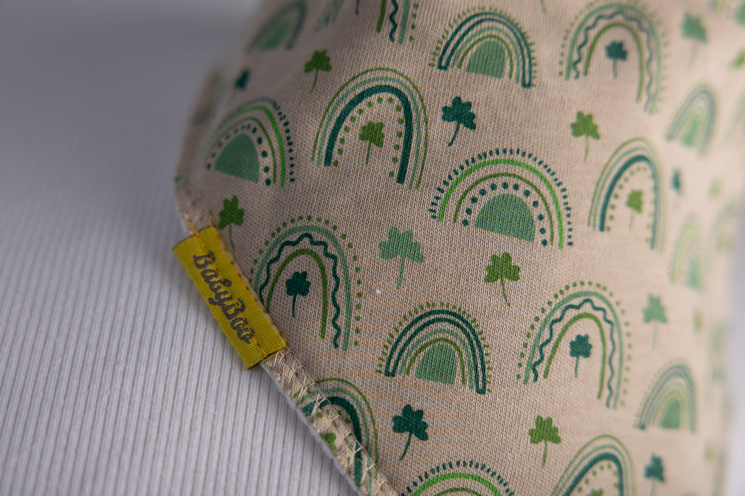 Irish Rainbows organic cotton DribbleBoo bandana bib