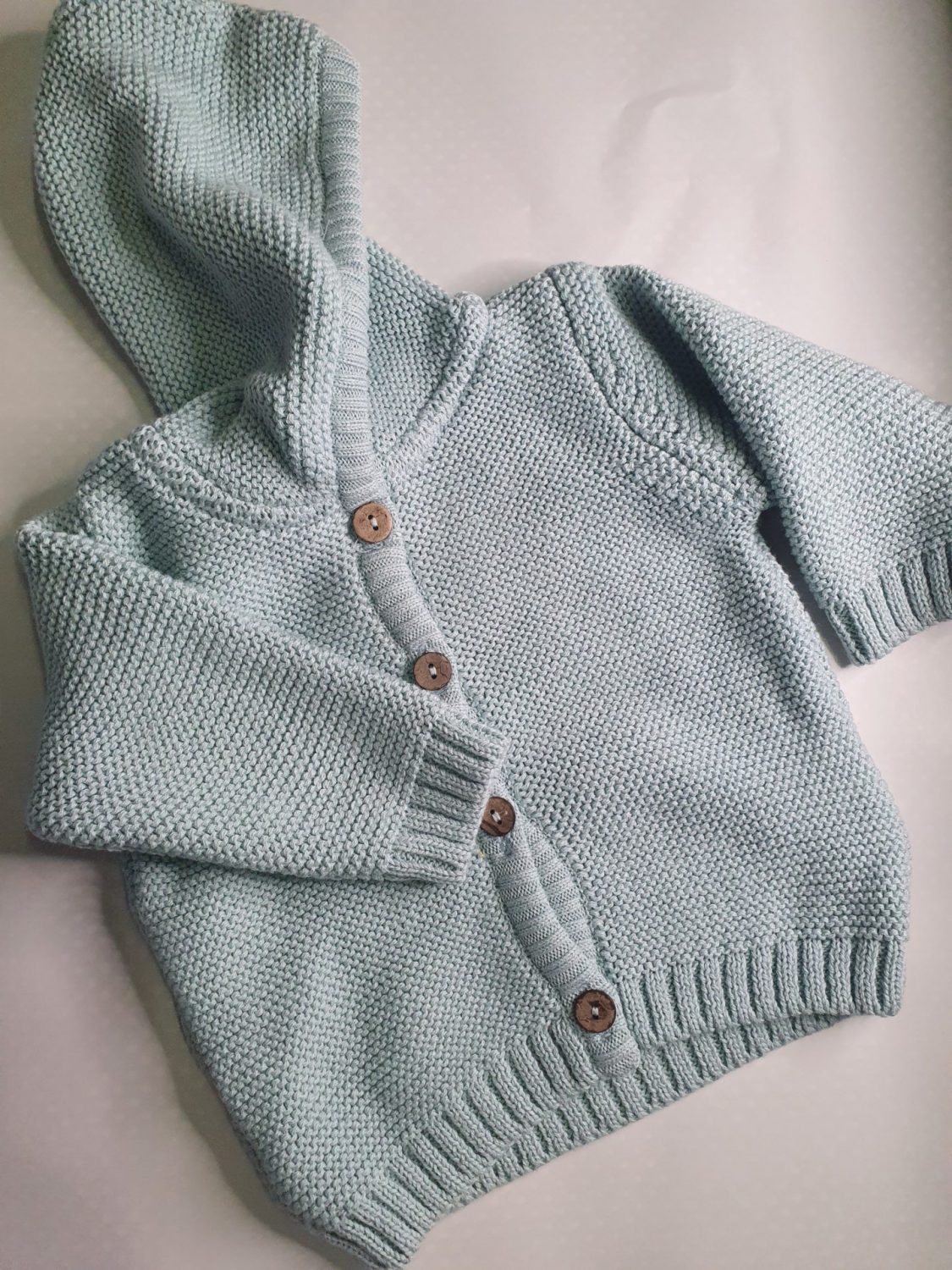 Mint organic cotton hoodie