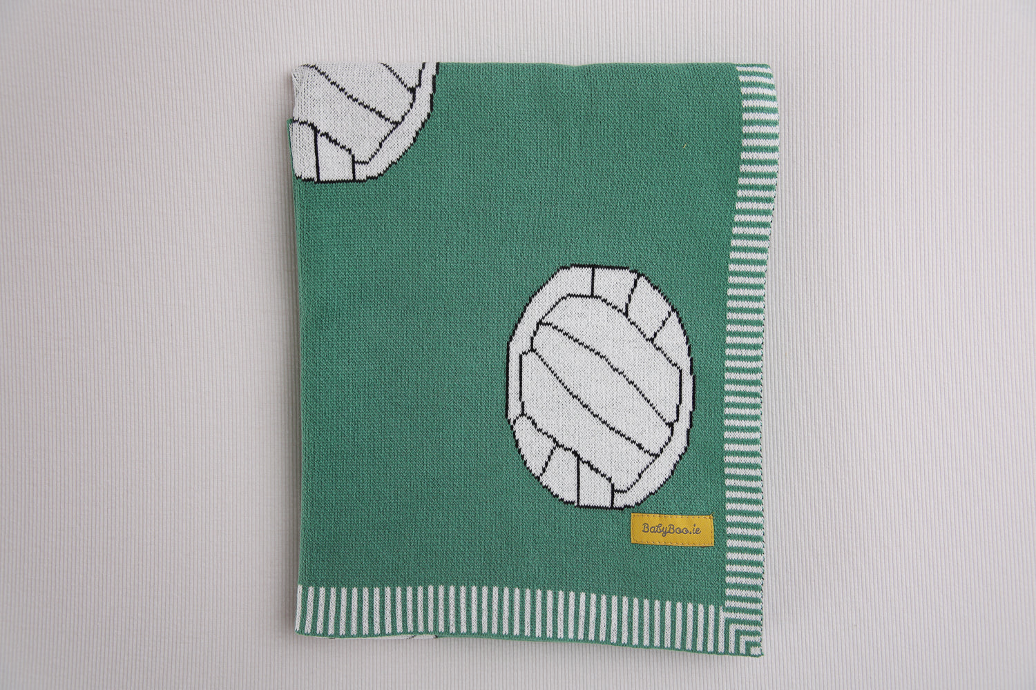 Green Gaelic Football Organic Cotton BlankieBoo blanket