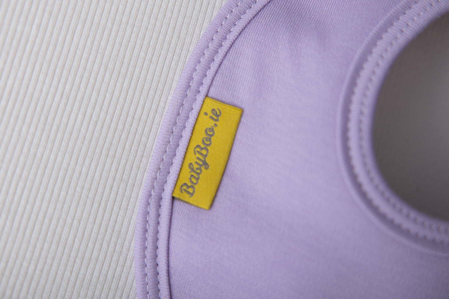 Just lilac organic cotton LittleBoo baby bib