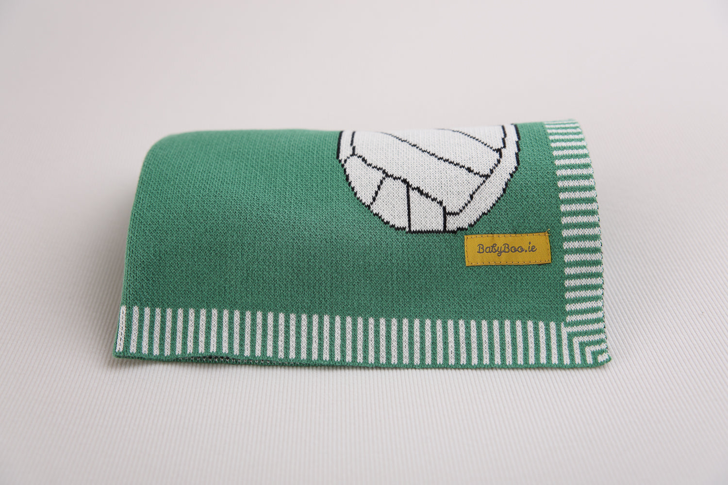 Green Gaelic Football Organic Cotton BlankieBoo blanket
