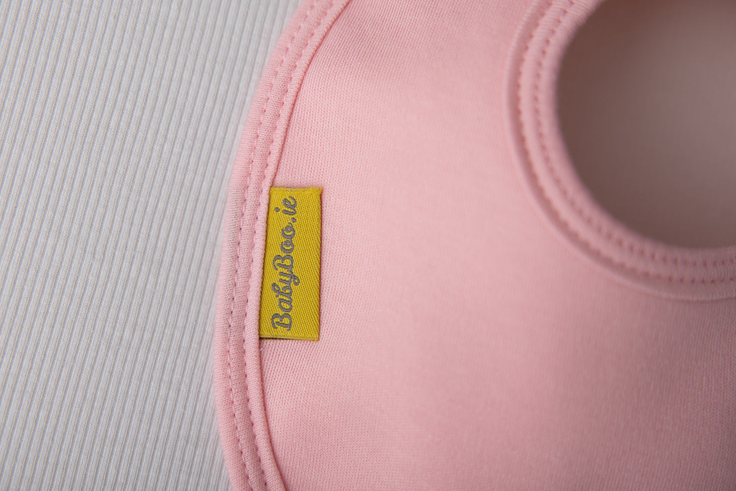 Just pink organic cotton LittleBoo baby bib