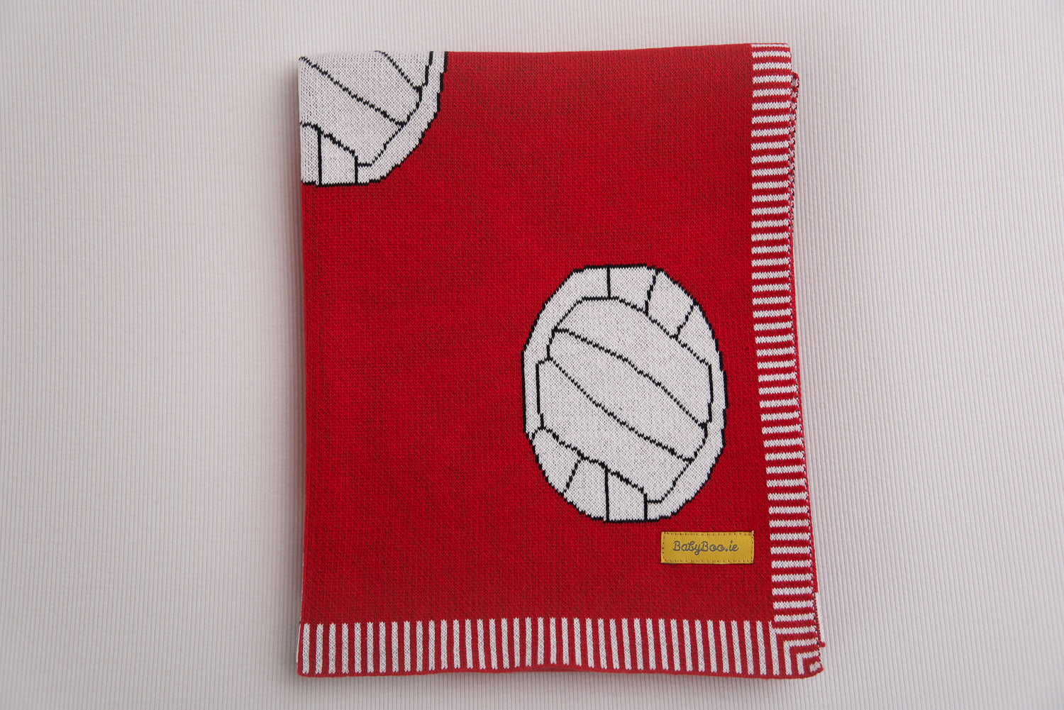Red Gaelic Football Organic Cotton BlankieBoo blanket