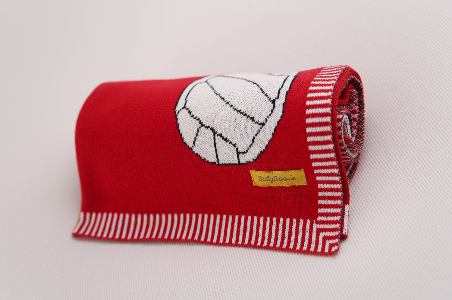 Red Gaelic Football Organic Cotton BlankieBoo blanket
