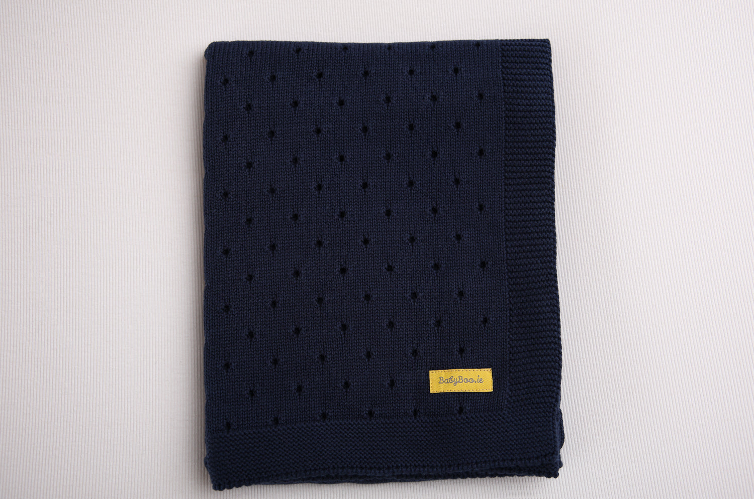 Large Cursive Personalised Organic Cotton BlankieBoo baby blanket