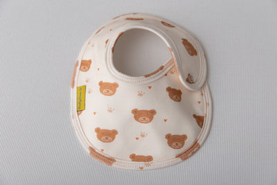 Teddies organic cotton LittleBoo baby bib