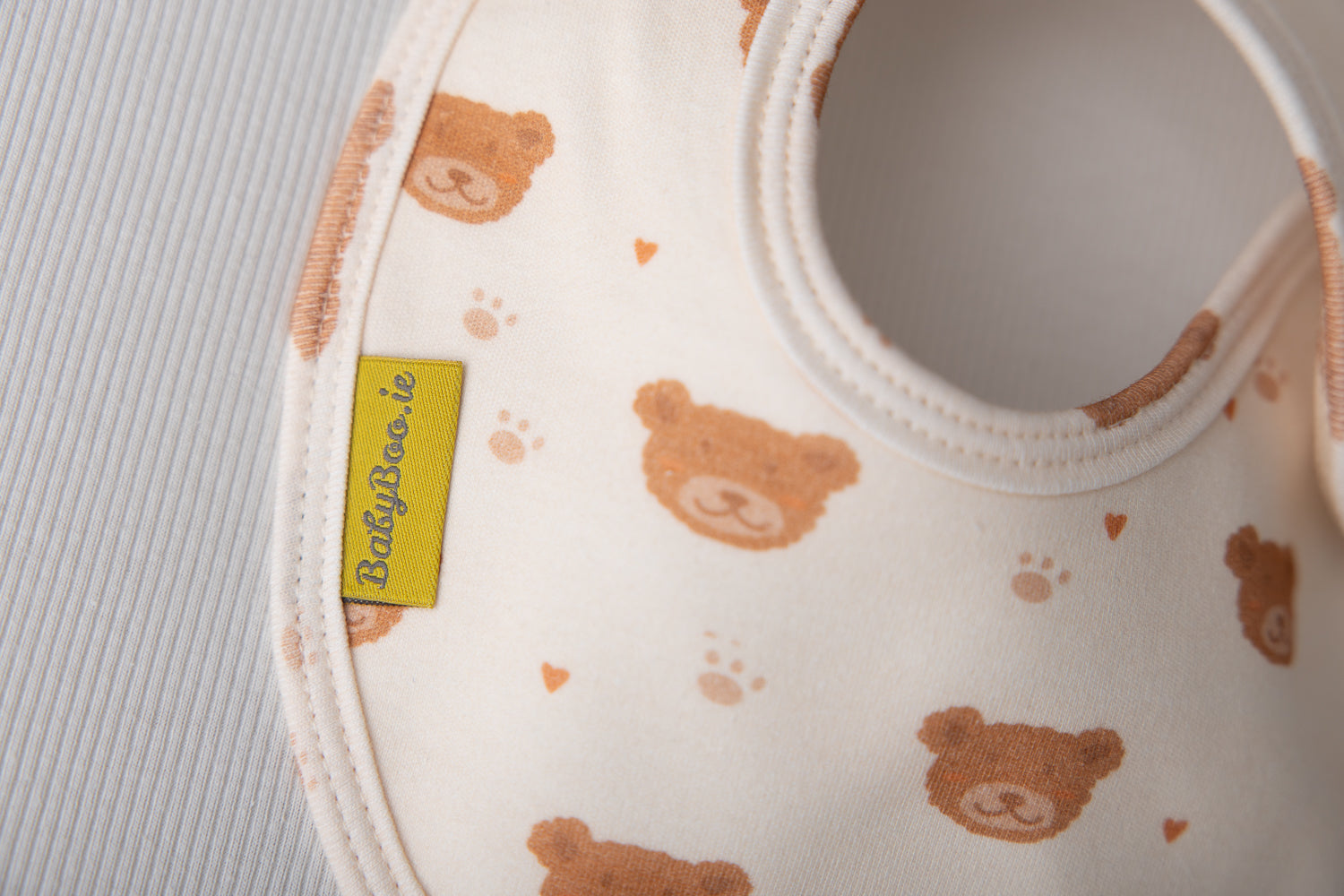 Teddies organic cotton LittleBoo baby bib
