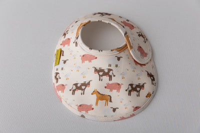 Cream Farm organic cotton LittleBoo baby bib