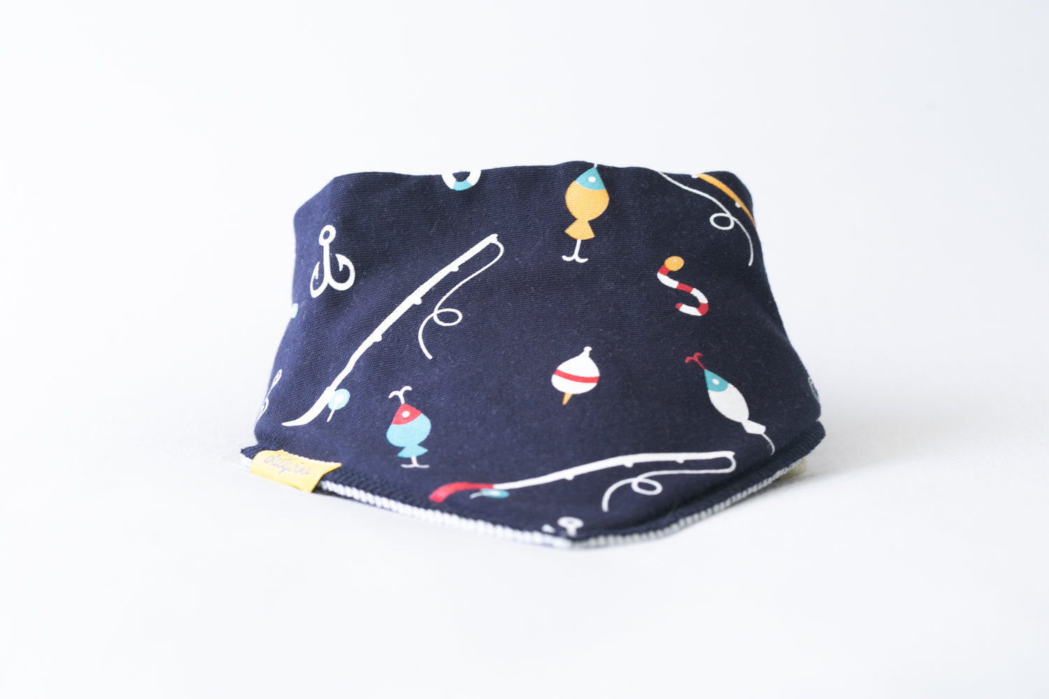 Let's go fishing organic cotton DribbleBoo bandana bib