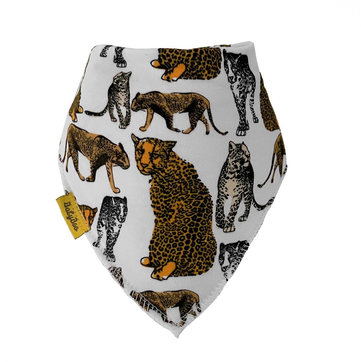 Fauna Kids Leopard organic cotton DribbleBoo bandana bib