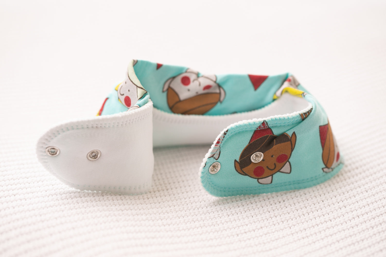Cutest elves organic cotton DribbleBoo bandana bib