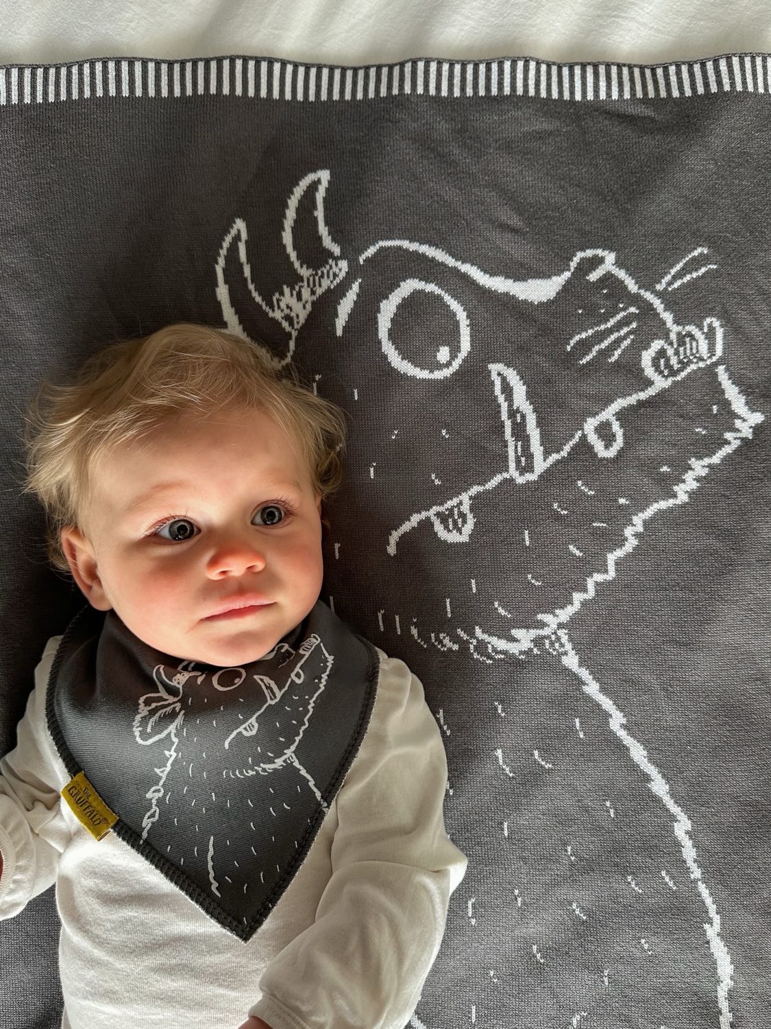 The Gruffalo (Grey) Organic cotton BlankieBoo