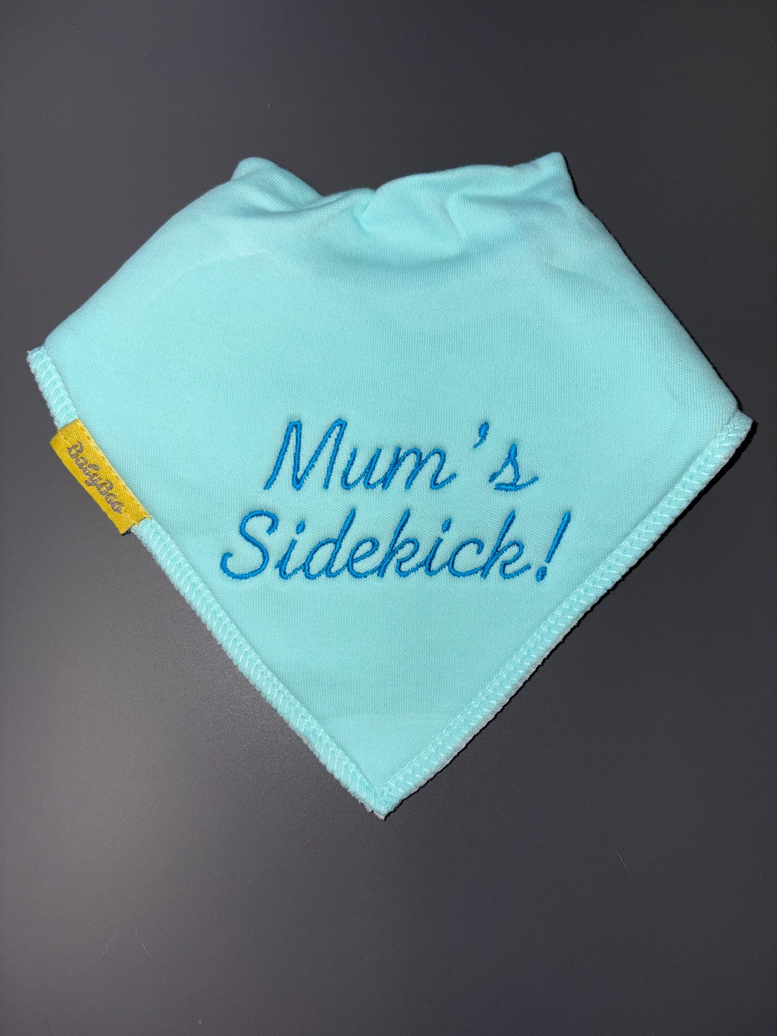 Mum's Sidekick organic cotton bandana bib