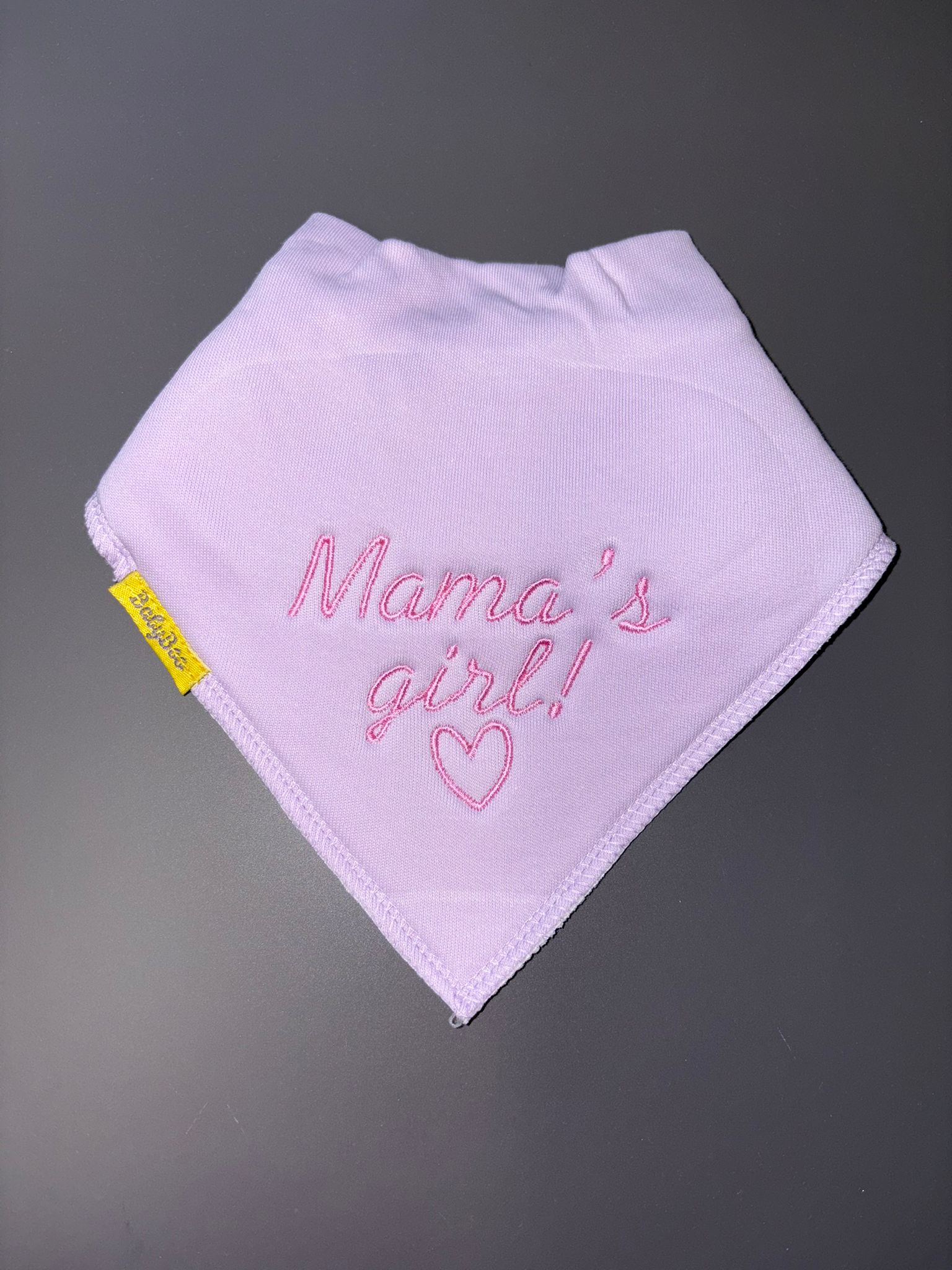 Mama's girl organic cotton bandana bib