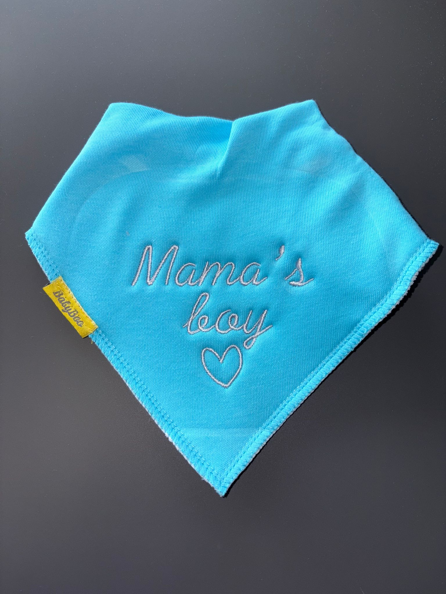 Mama's boy organic cotton bandana bib