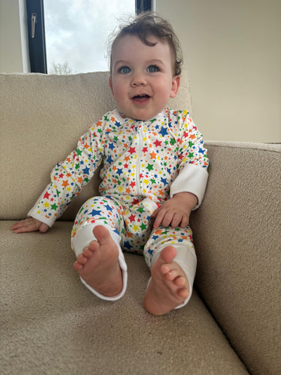 Superstars organic cotton ZippyBoo suit