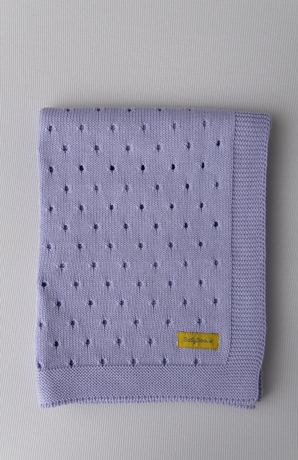 Organic cotton lilac cellular BlankieBoo