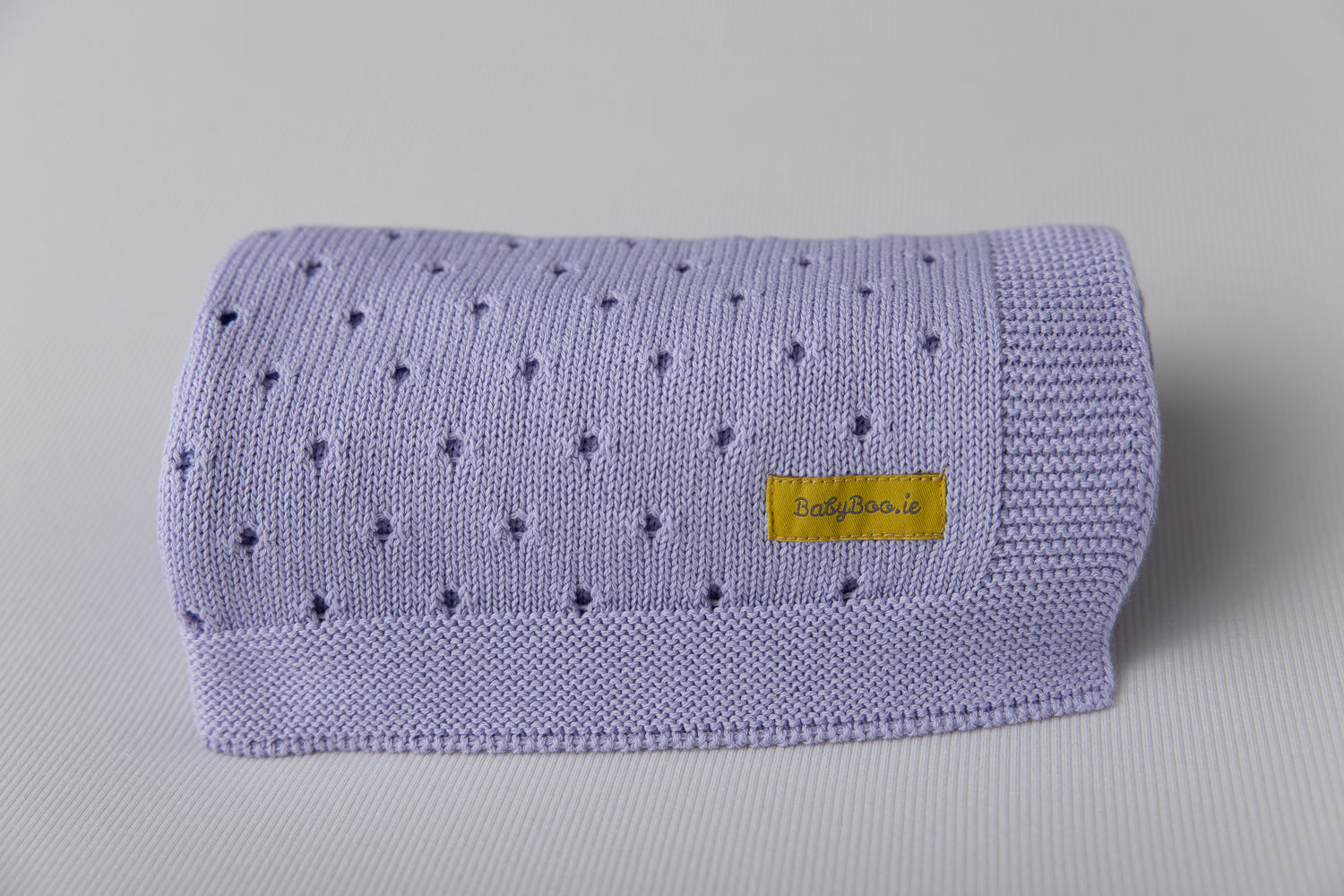 Organic cotton lilac cellular BlankieBoo