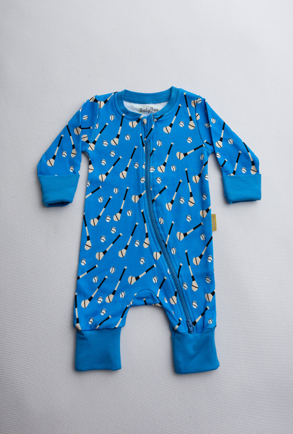 Royal Blue GAA organic cotton ZippyBoo suit