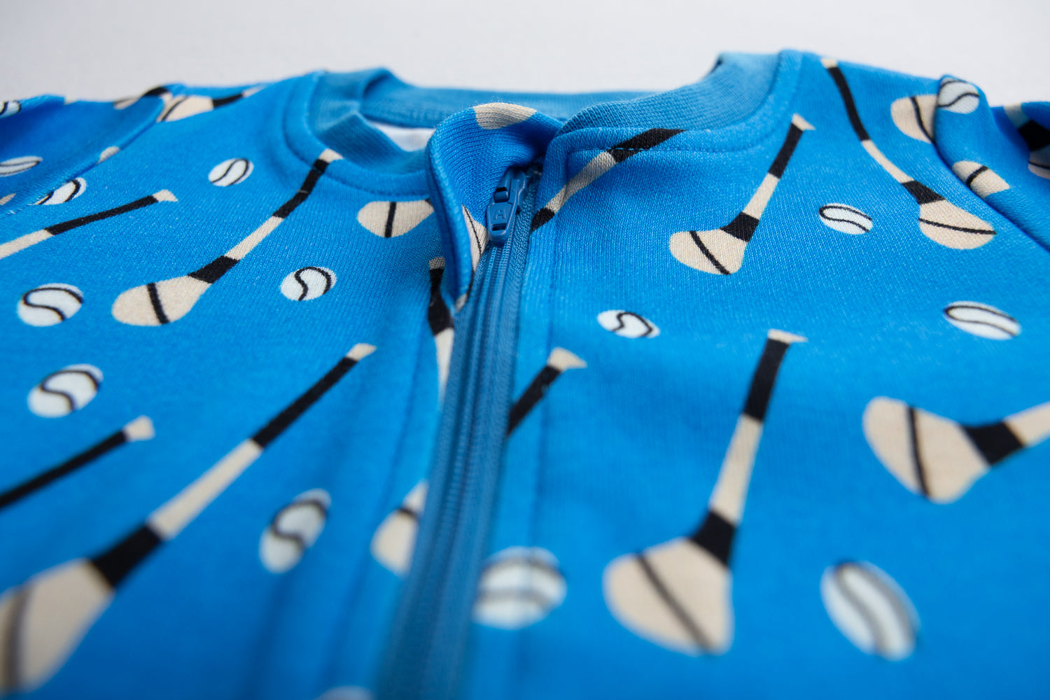 Royal Blue GAA organic cotton ZippyBoo suit