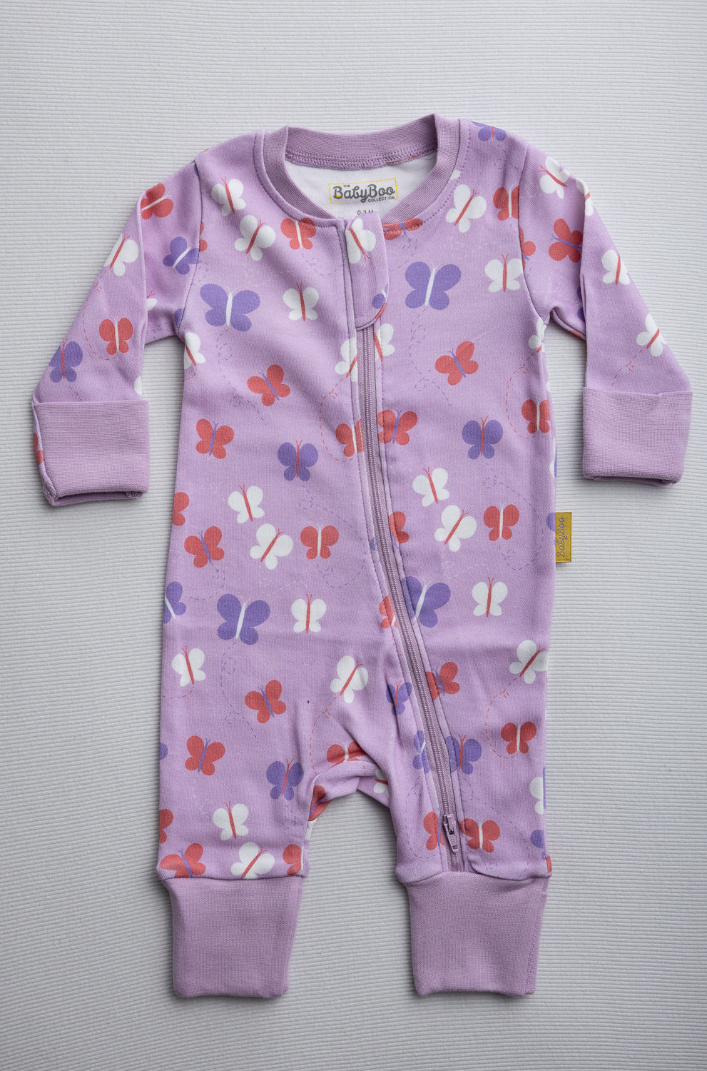 Butterflies organic cotton ZippyBoo suit