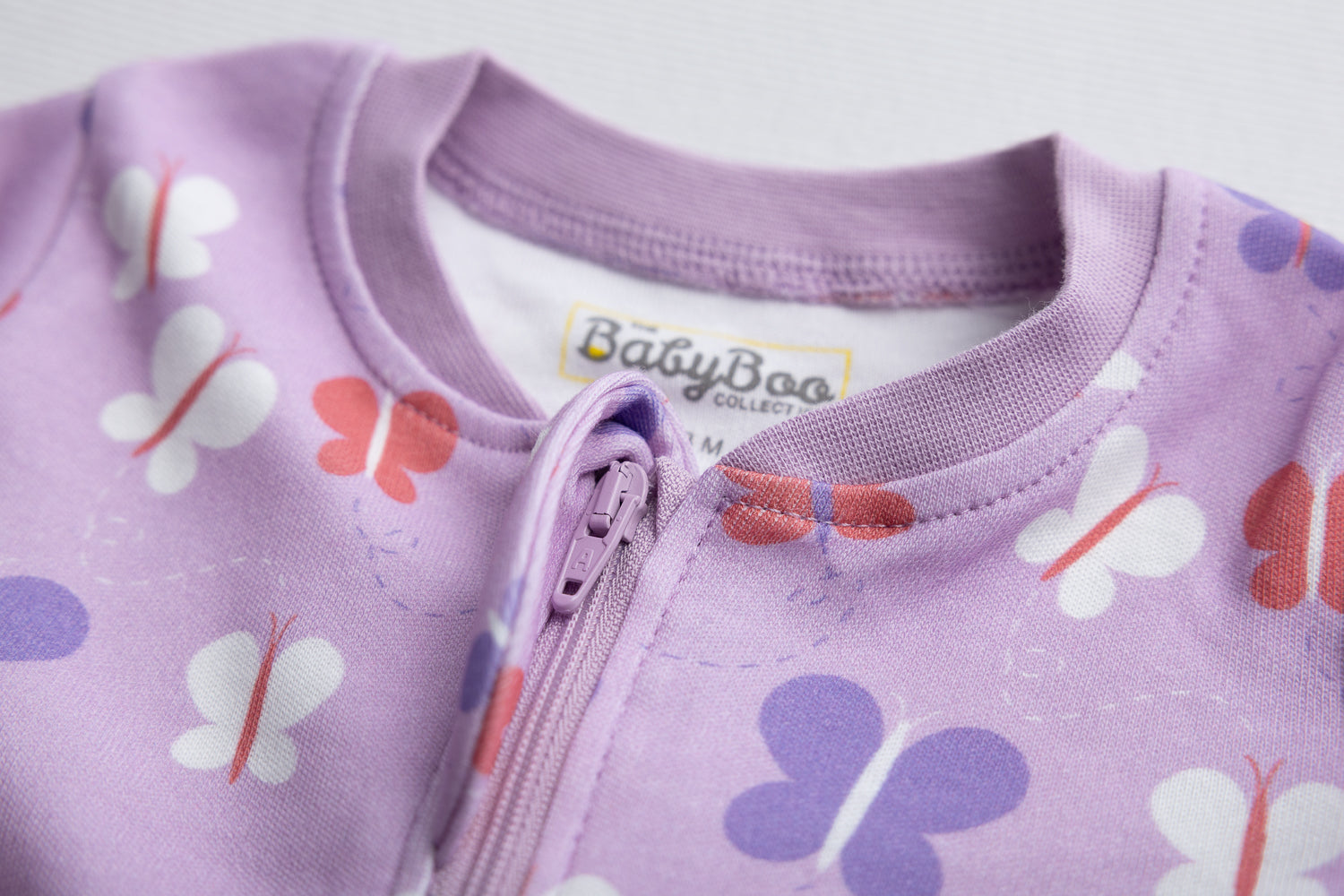 Butterflies organic cotton ZippyBoo suit