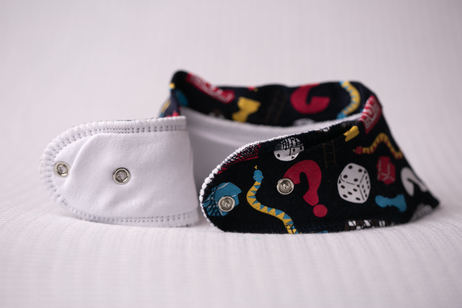 Games night organic cotton bandana bib
