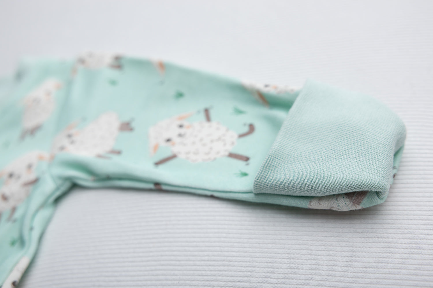 Dancing Lambs organic cotton ZippyBoo suit
