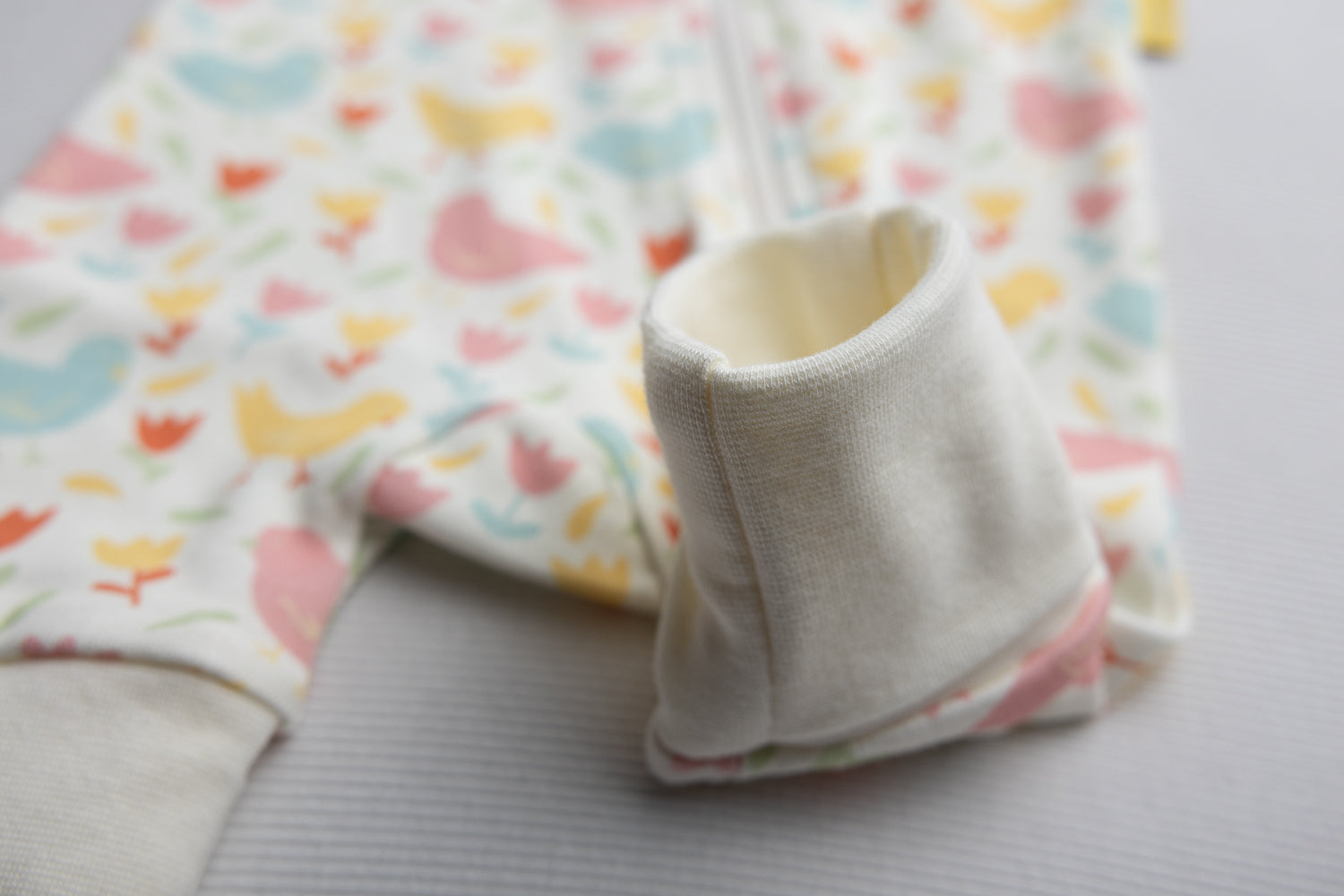 Spring Chicks organic cotton ZippyBoo suit