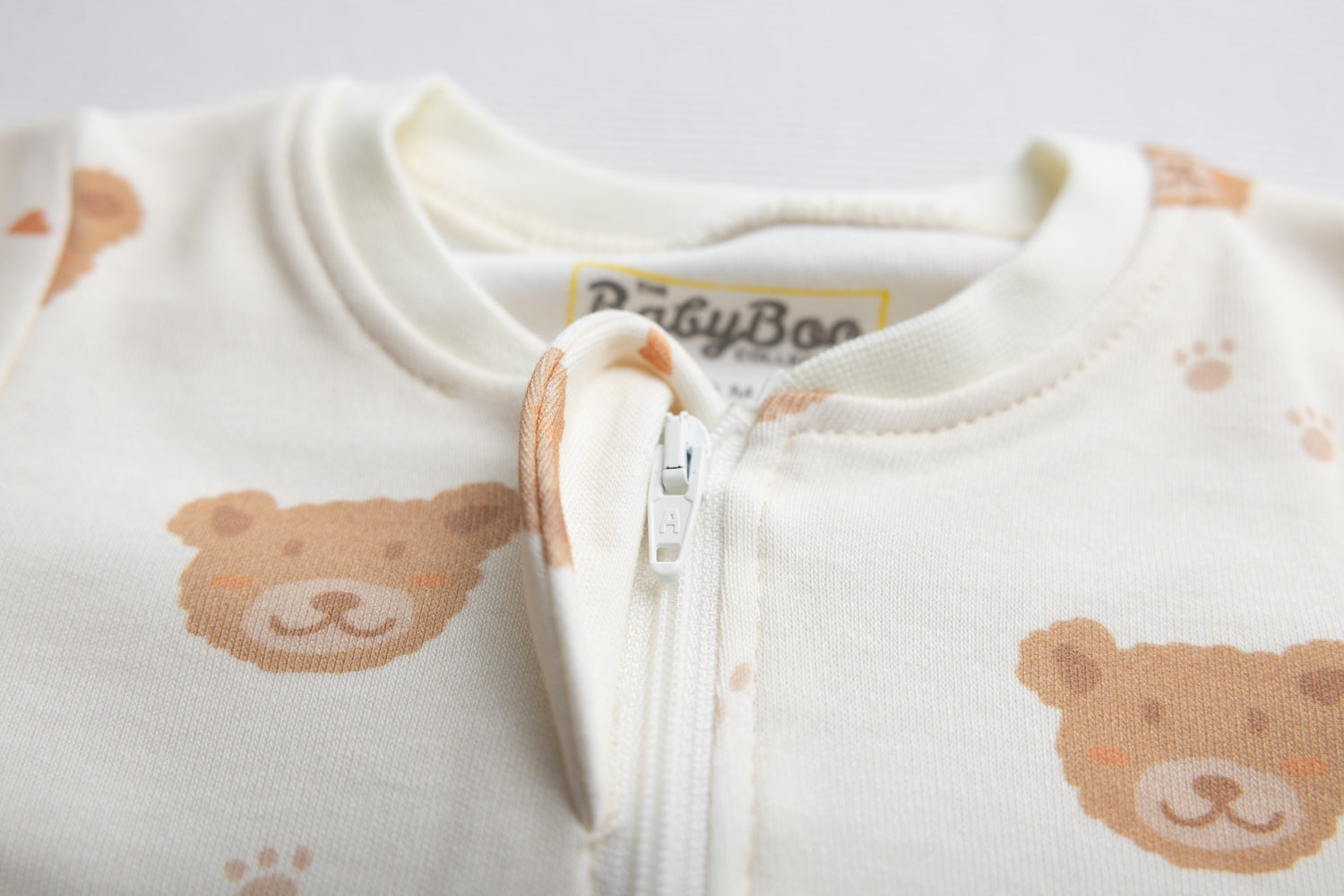 Lovely Teddy bears organic cotton ZippyBoo suit