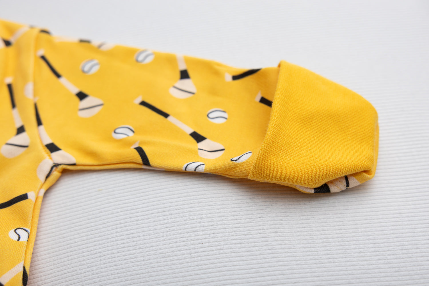 Mustard GAA organic cotton ZippyBoo suit
