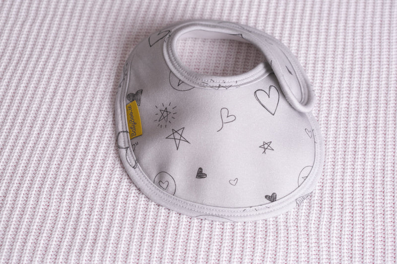 Doodling organic cotton LittleBoo baby bib