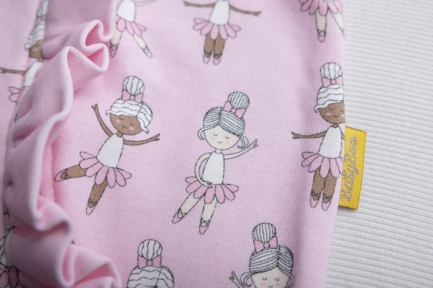 Ballerina ruffle organic cotton ZippyBoo suit