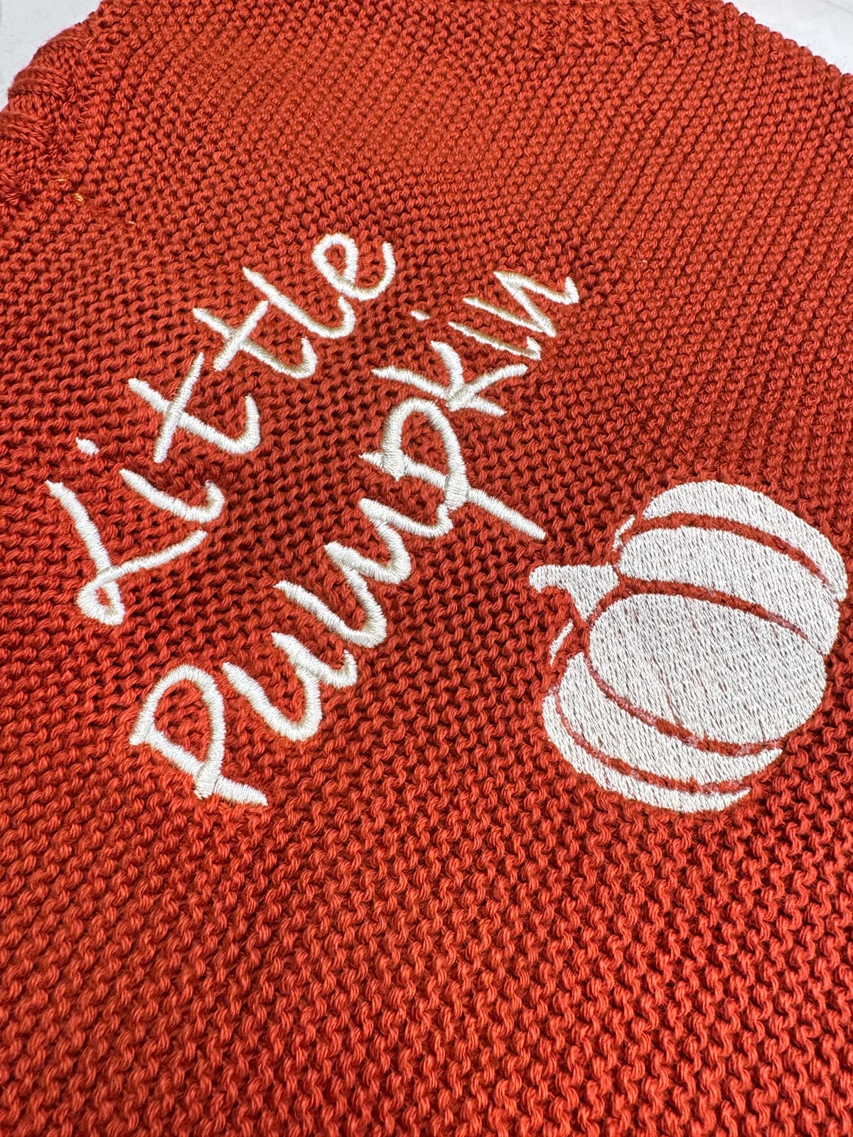Little Pumpkin Organic Cotton Zipped Cardigan