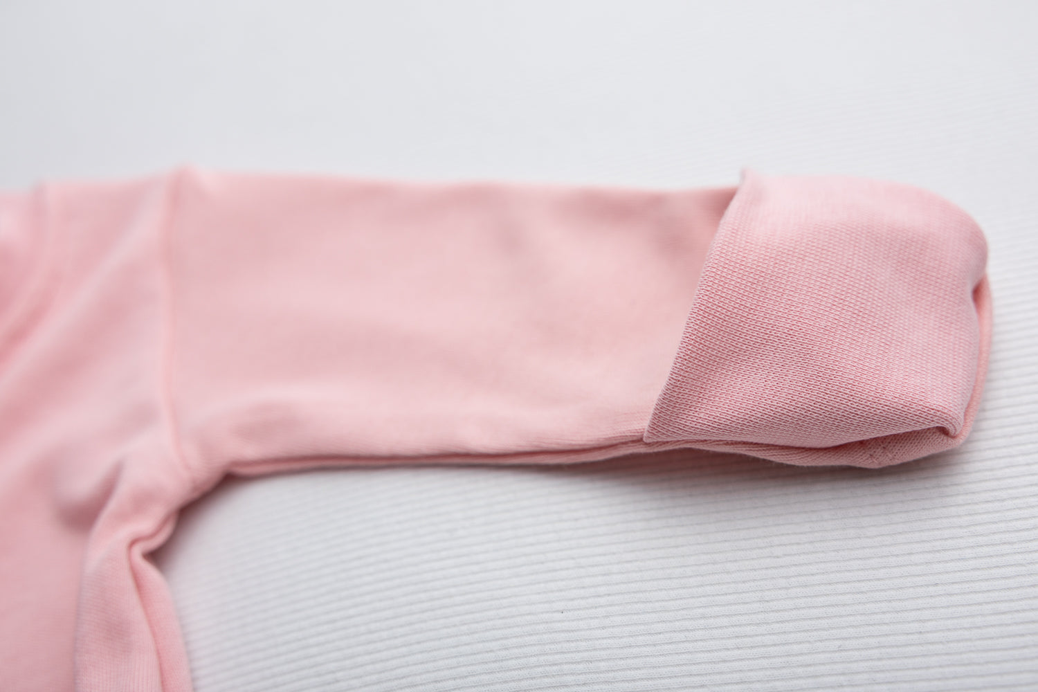 Pink ruffle organic cotton ZippyBoo suit