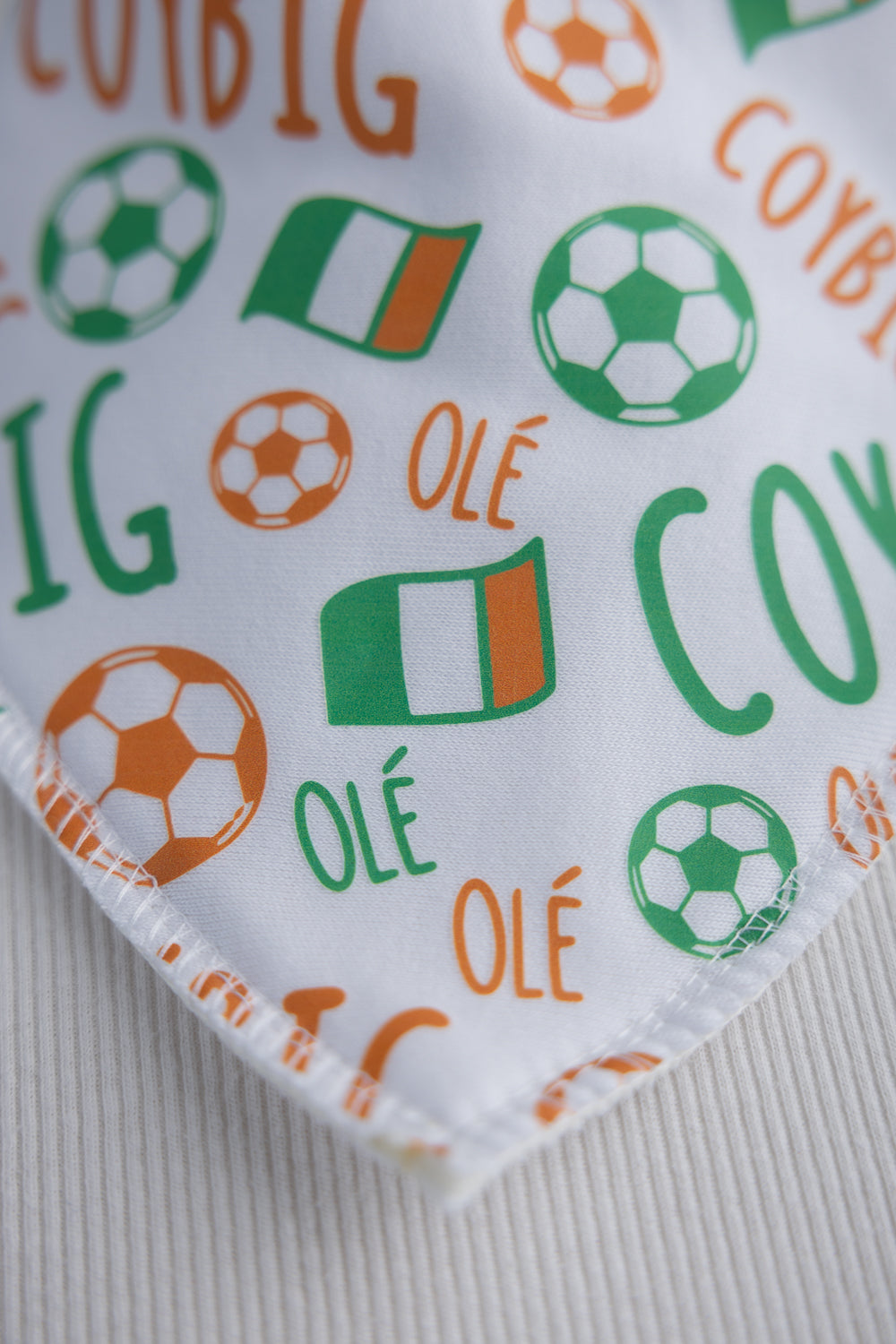 Irish Supporter organic cotton DribbleBoo bandana bib