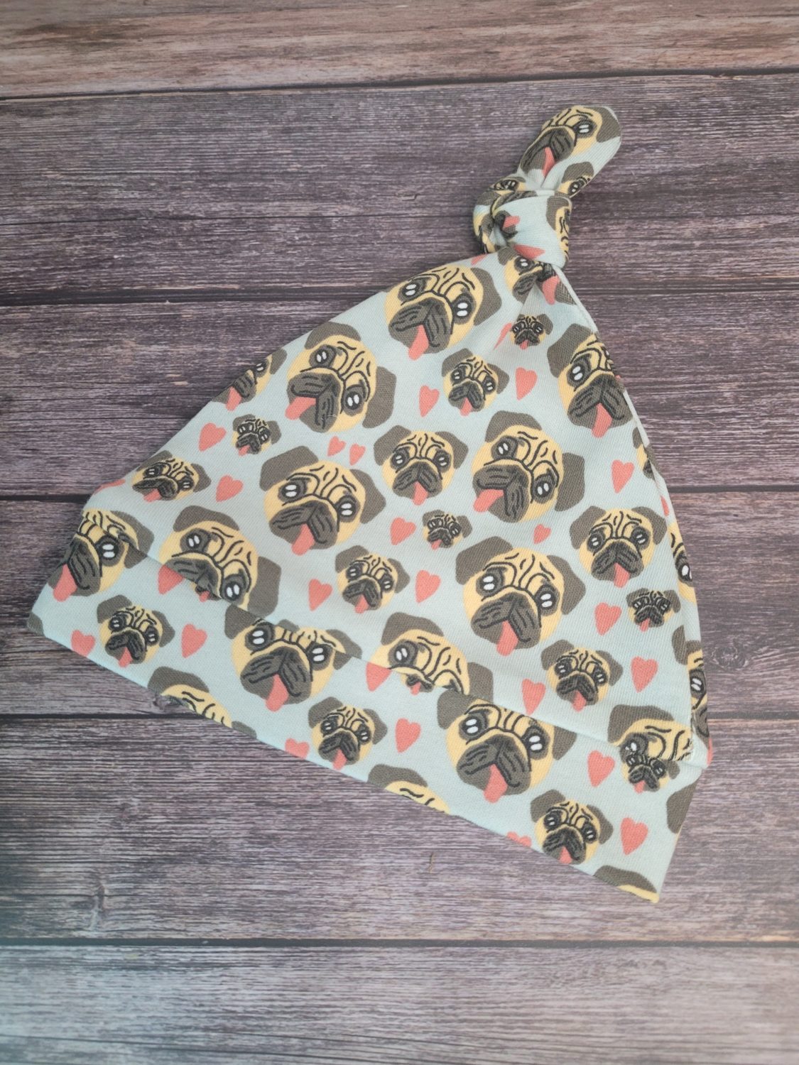 Puppy love organic cotton Knot hat