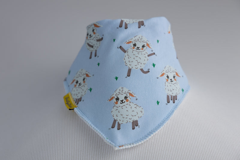 Dancing Lamb organic cotton DribbleBoo bandana bib
